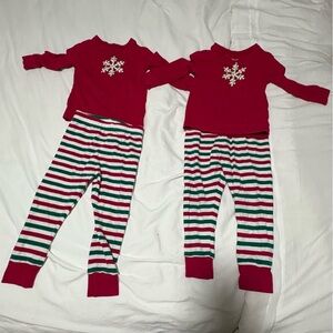 Pajamagram 2T Christmas holiday pajamas, two sets. Long sleeve pants and shirt.